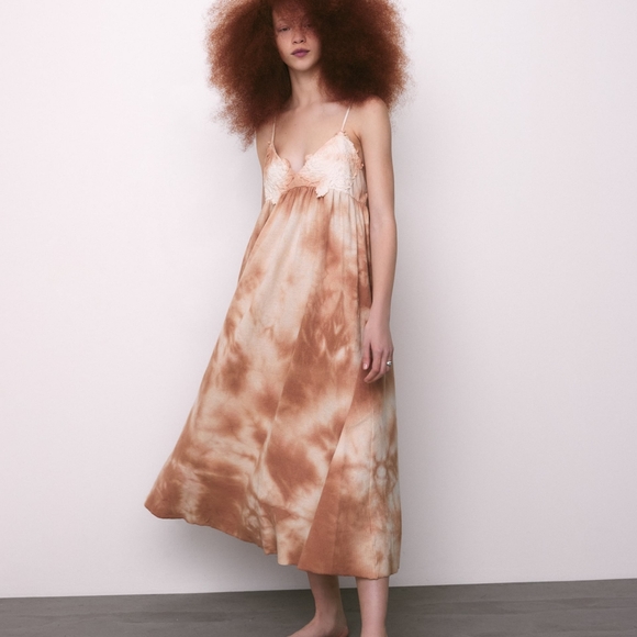 TIE DYE MIDI DRESS - Picture 4 of 8